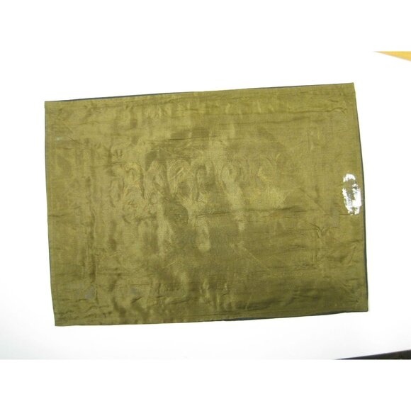 Vintage Asian Chinese Embroidered Silk Art Floral Panel Handmade Rectangle - Picture 4 of 6